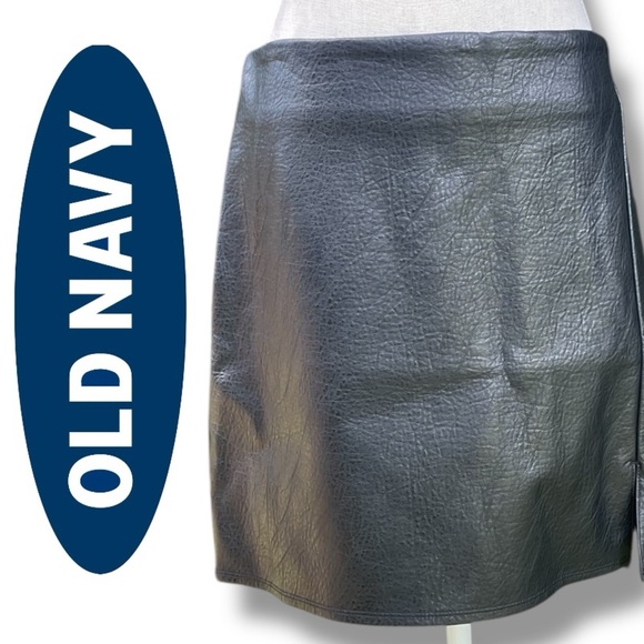 Old Navy Dresses & Skirts - Mini Pencil Skirt Old Navy Heritage Faux Leather Size Large
